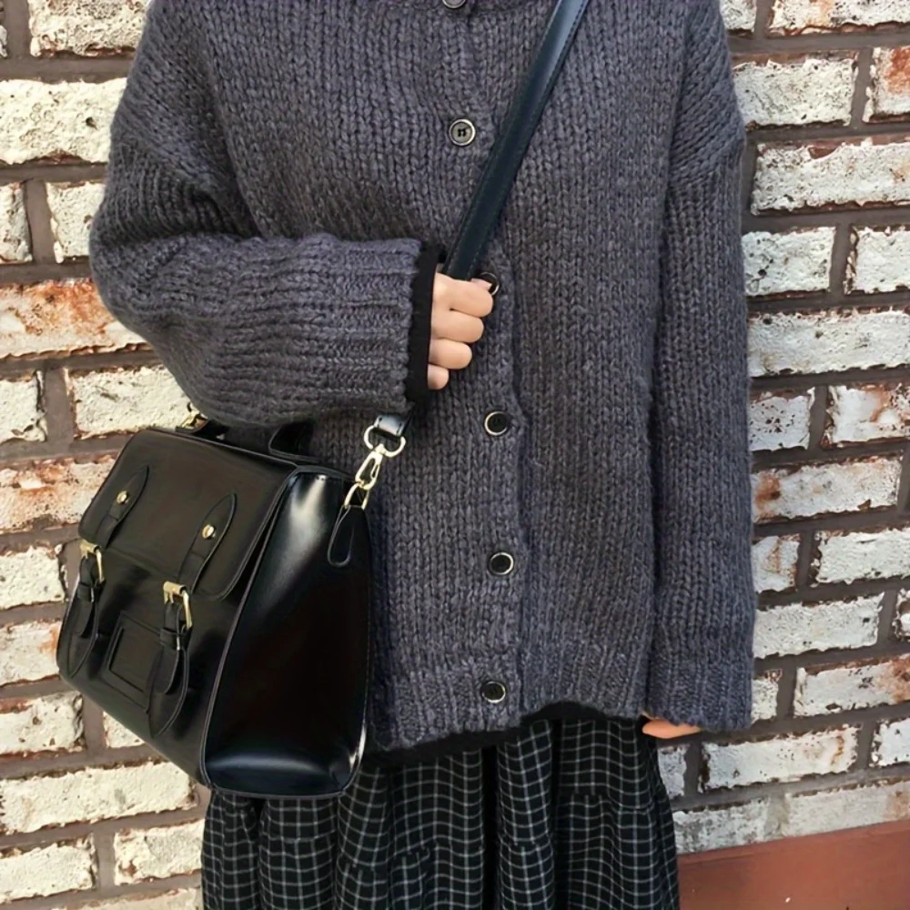 

Korean version spring and summer new shoulder messenger bag simple large capacity temperament college style women's bag handbag