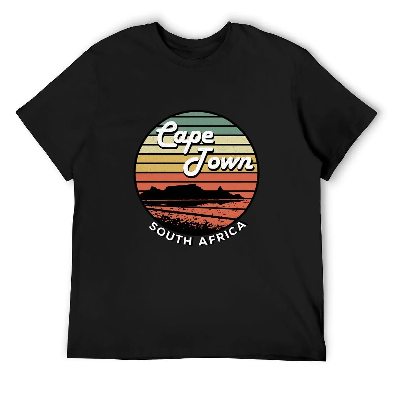 

Cape Town Table Mountain South Africa Vintage T-Shirt custom t shirt sublime Men's cotton t-shirt