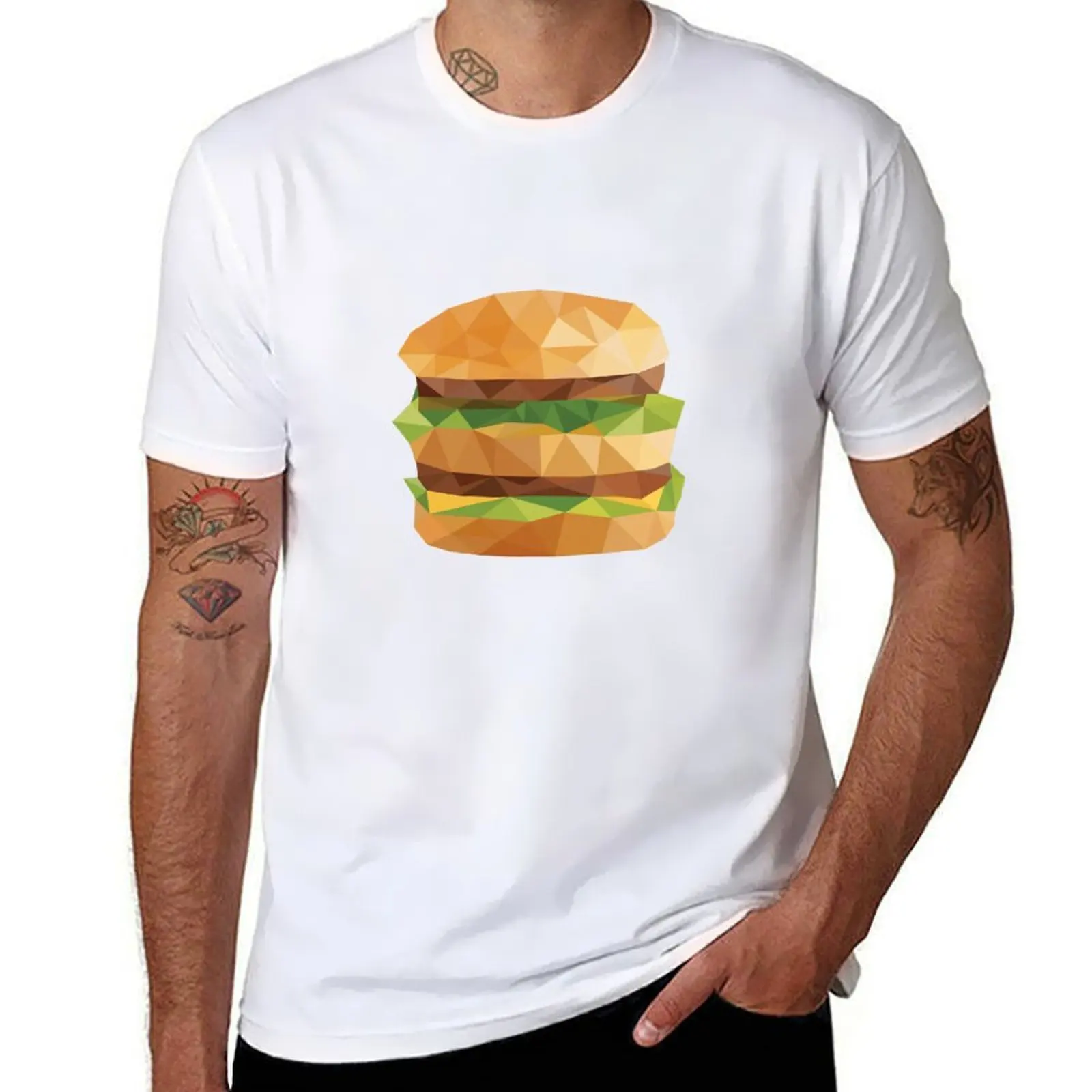 BigMac Lowpoly T-Shirt man tshirt man t shirt cotton high quality man t shirt cotton T-Shirt