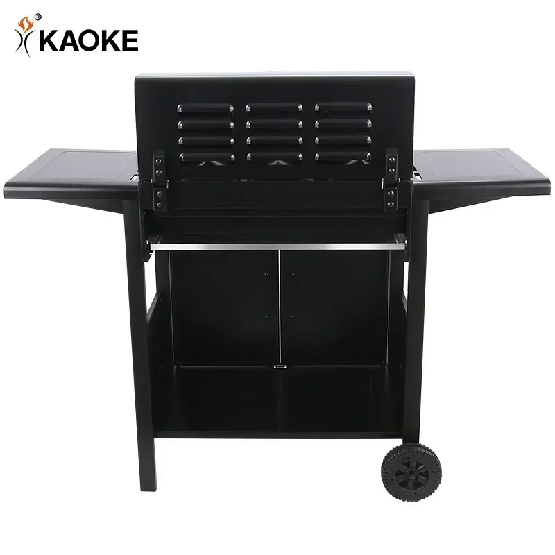 KAOKE 24 Inch Wholesale Ce Approve 3 Burners Gas Grill Trolley Outdoor Gas Grill Gas Barbecue Grill Manufacture