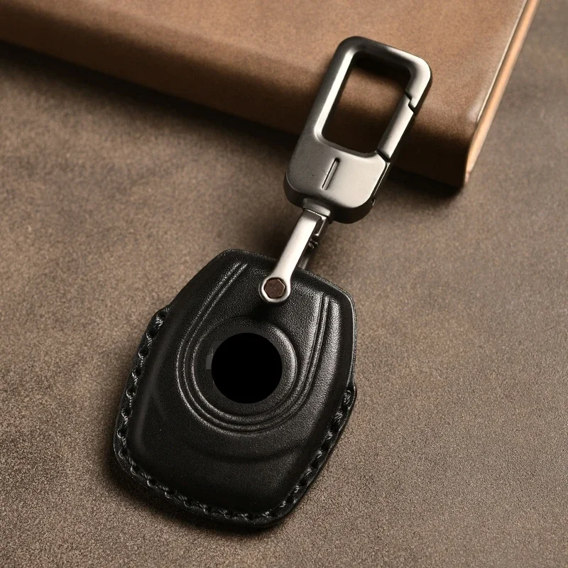 Leather key case cover fob suitable for Harley's Sportster Davidson treetfighter cowhide remote control protector