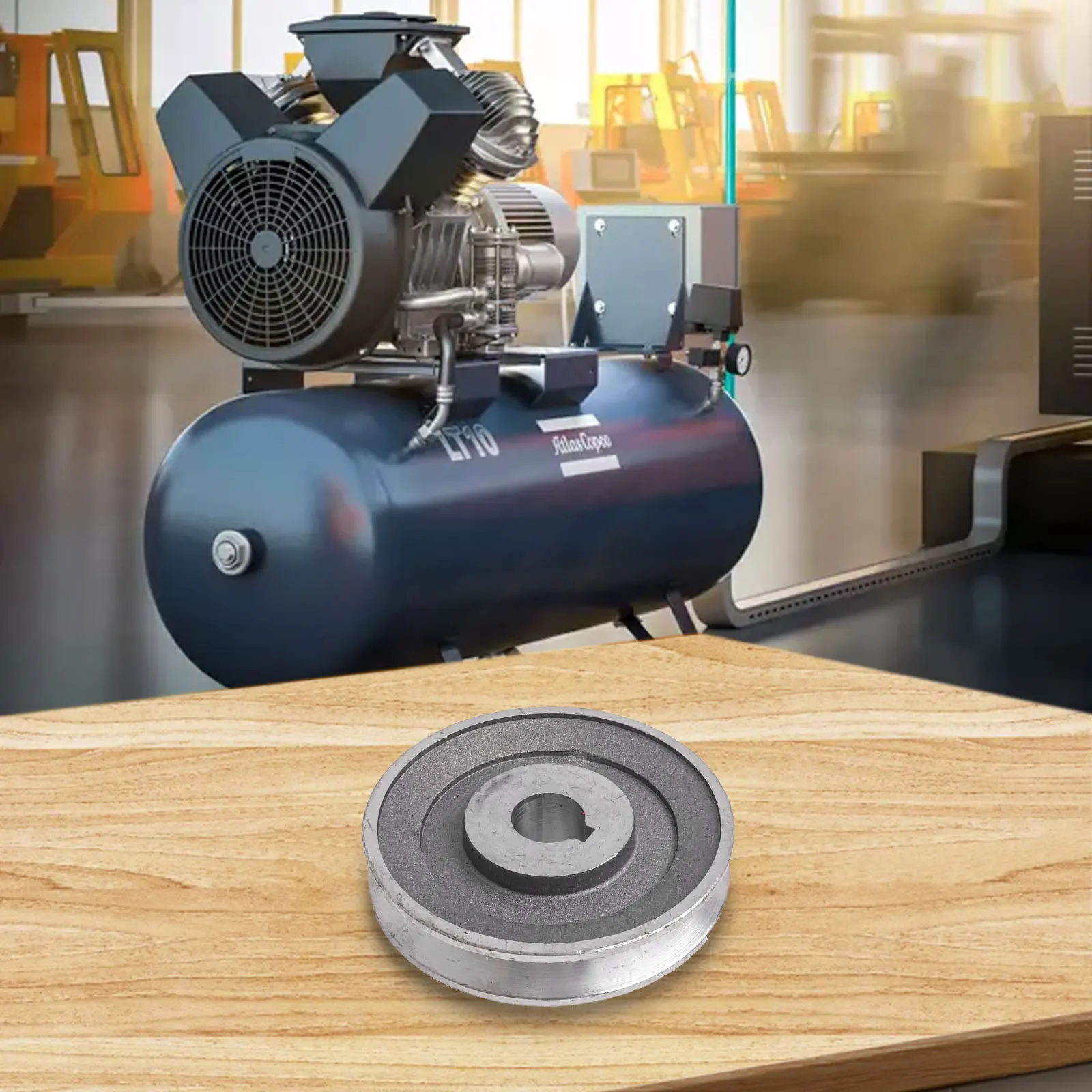 

97*19MM Single Groove Pulley Heavy Duty Belt Pulley Compression Motor Pulley Adjustable Bracket Magnetic Support Bracket