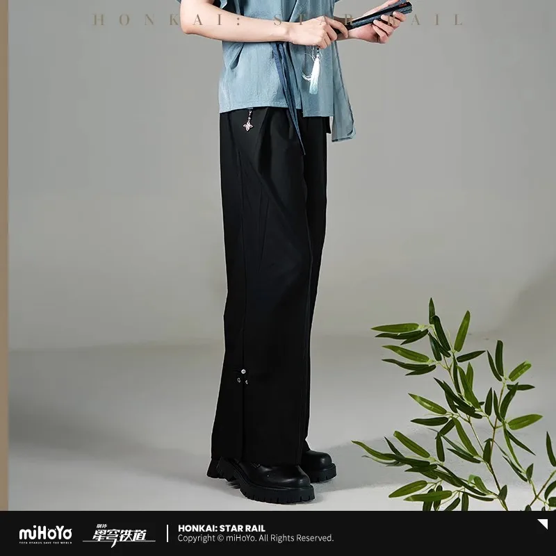 miHoYo Pantaloni Feixiao ufficiali Honkai: Star Rail Feixiao Pantaloni della serie Pantaloni a gamba dritta Abbigliamento Pantaloni casual Cosplay Regali di Natale