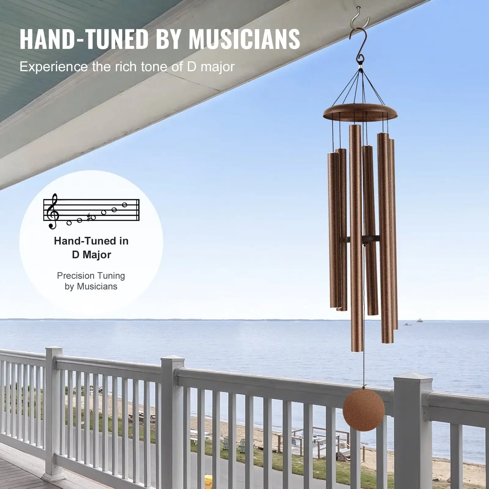 Wind Chimes for Outside 50-Inch Aluminum Memorial Deep Tone Wind Chimes