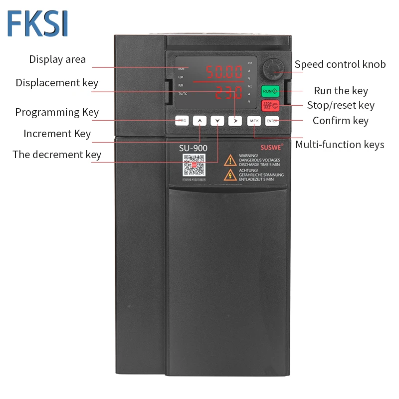 Imagem -03 - Conversor de Freqüência de Alto Desempenho ac Driver 075 a 22kw Inversor Su800 Vfd 220v 380v Saída 3p