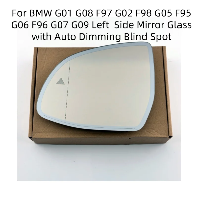 

Left Side Mirror Glass with Auto Dimming Blind Spot 51167441443 For BMW G01 G08 F97 G02 F98 G05 F95 G06 F96 G07 G09