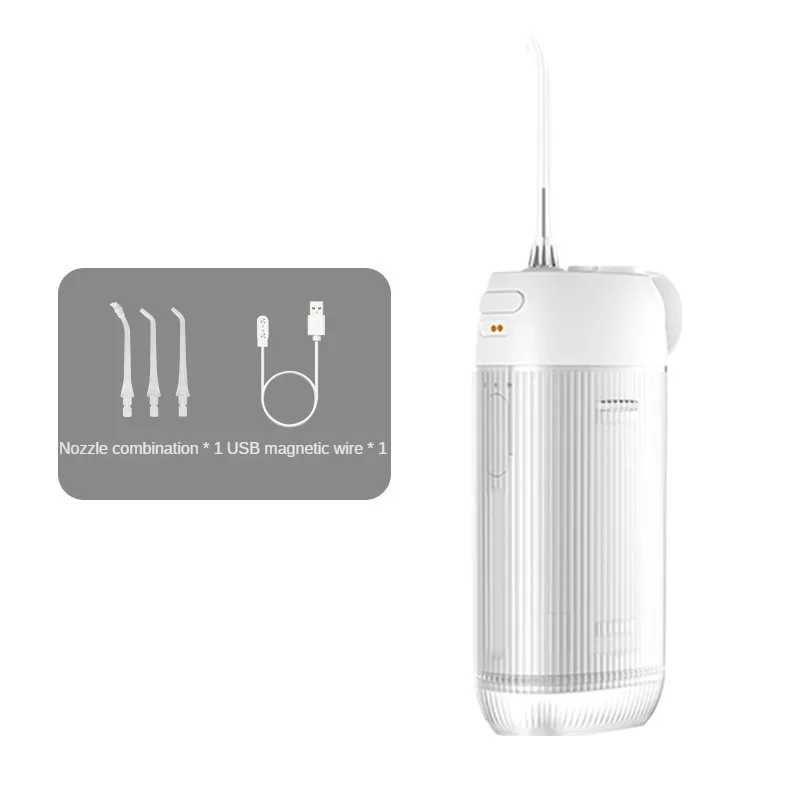 Electric Pulse Oral Irrigator Water Flosser Intelligent Portable Dental Cleaner IPX7 Waterproof 190ml 3 Modes Magnetic Charging