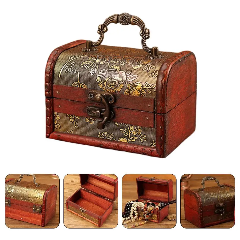 Деревянная шкатулка для драгоценностей, контейнер для хранения различных вещей, коробки для одежды для подарков, ящик, нежный