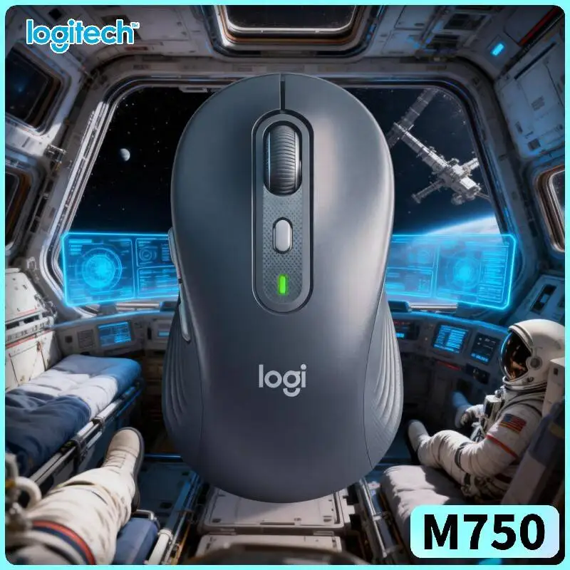 

Logitech M750 Wireless Mouse, Silent Operation, Compact Ergonomic, Easy Storage & Transport M650L/M185/M220/G304