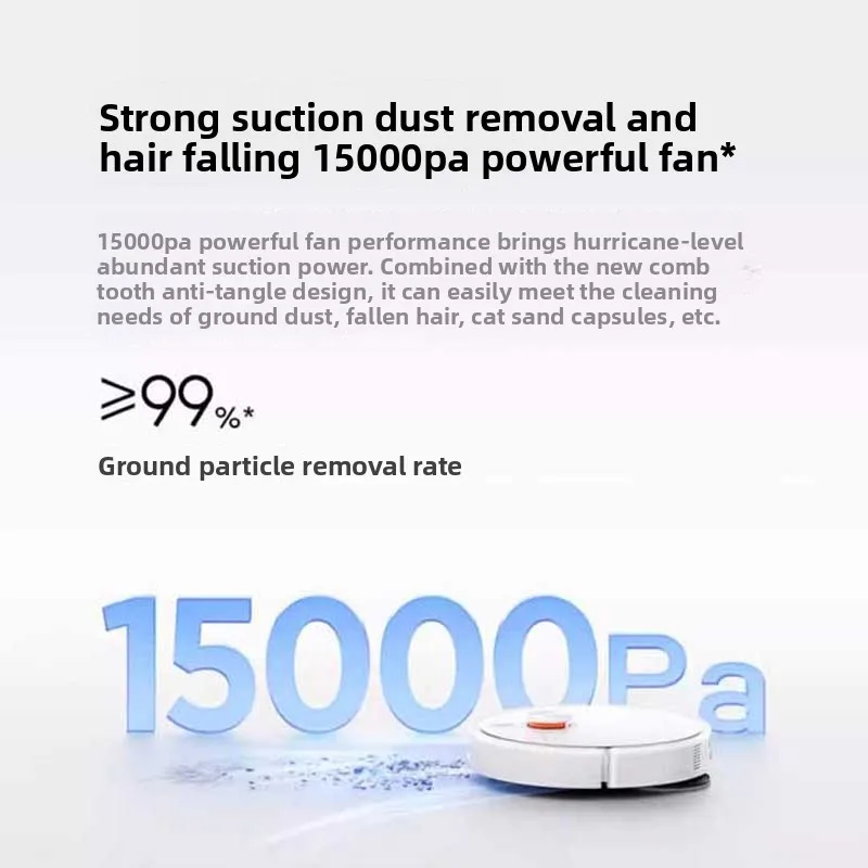 مكنسة كهربائية Xiaomi Sweeping Robot 5C الذكية، شفط قوي ومضاد للتشابك