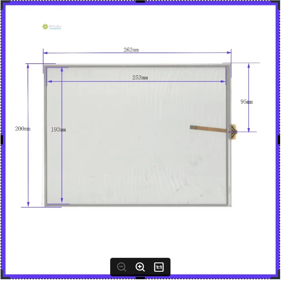 ZhiYuSun 262*200  4line 12.1inch Touch Screen glass 262mm*200mm touchsensor  touchglass digitizer