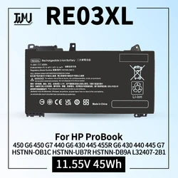 RE03XL L32407-541 L32407-AC1 Laptop Battery for HP ProBook 450 G6 450 G7 440 G6 430 445 455R G6 430 440 445 G7 HSTNN-OB1C