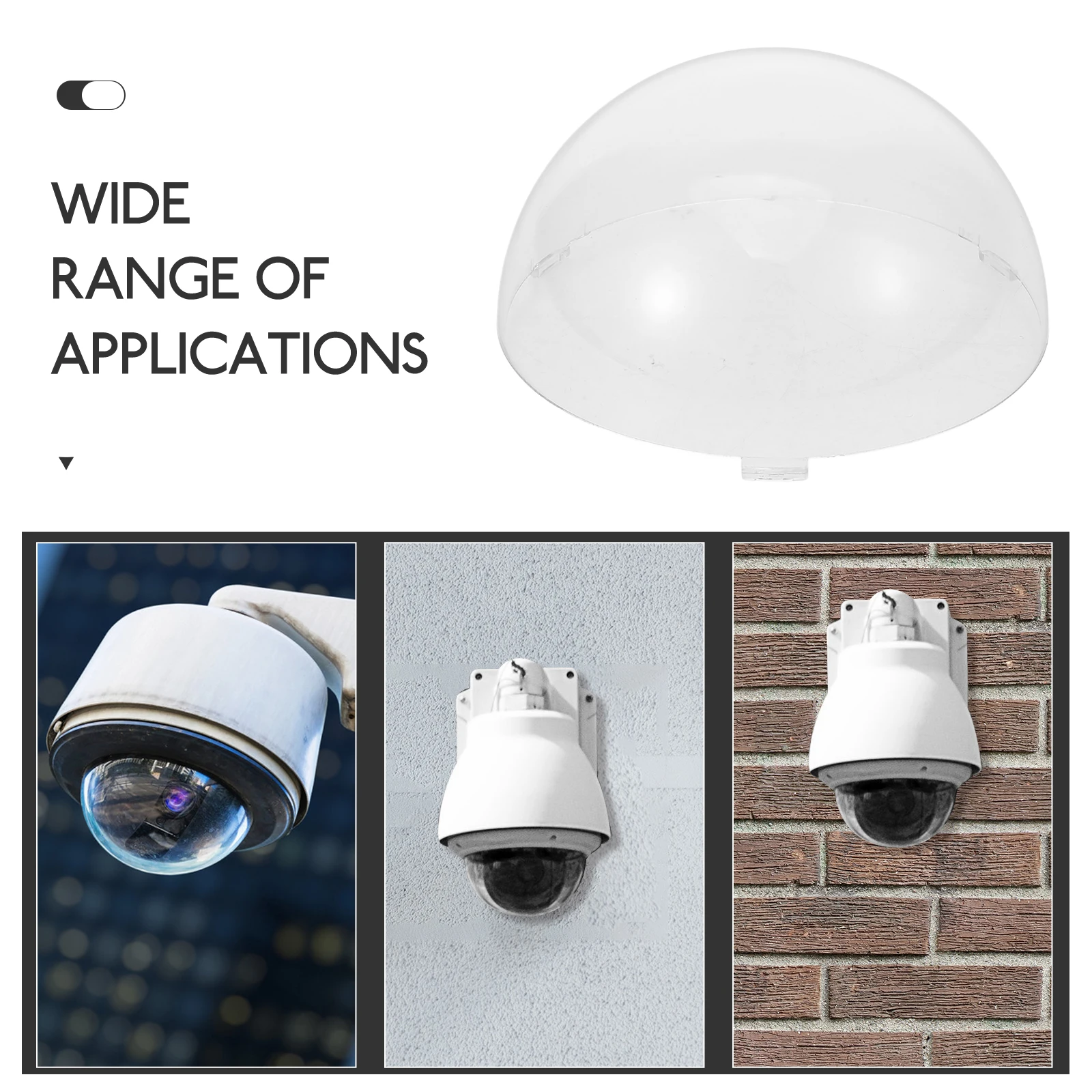 

4 Inch Dome Security Protector Waterproof Outdoor Housing Shield Rain Cover Weatherproof Cover