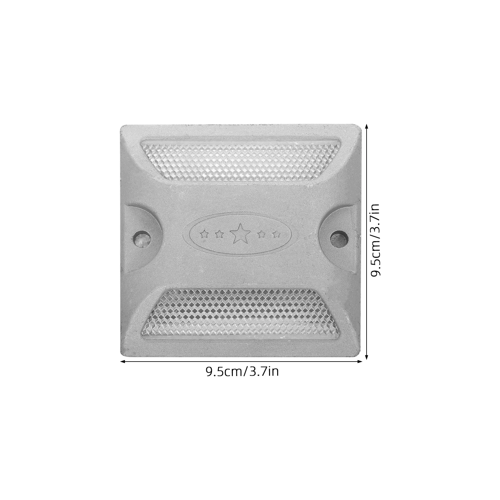 2pcs Reflective Road Markers High Visibility Raised Design For Driveway Parking Lot Trail Street Safety Durable Pavement