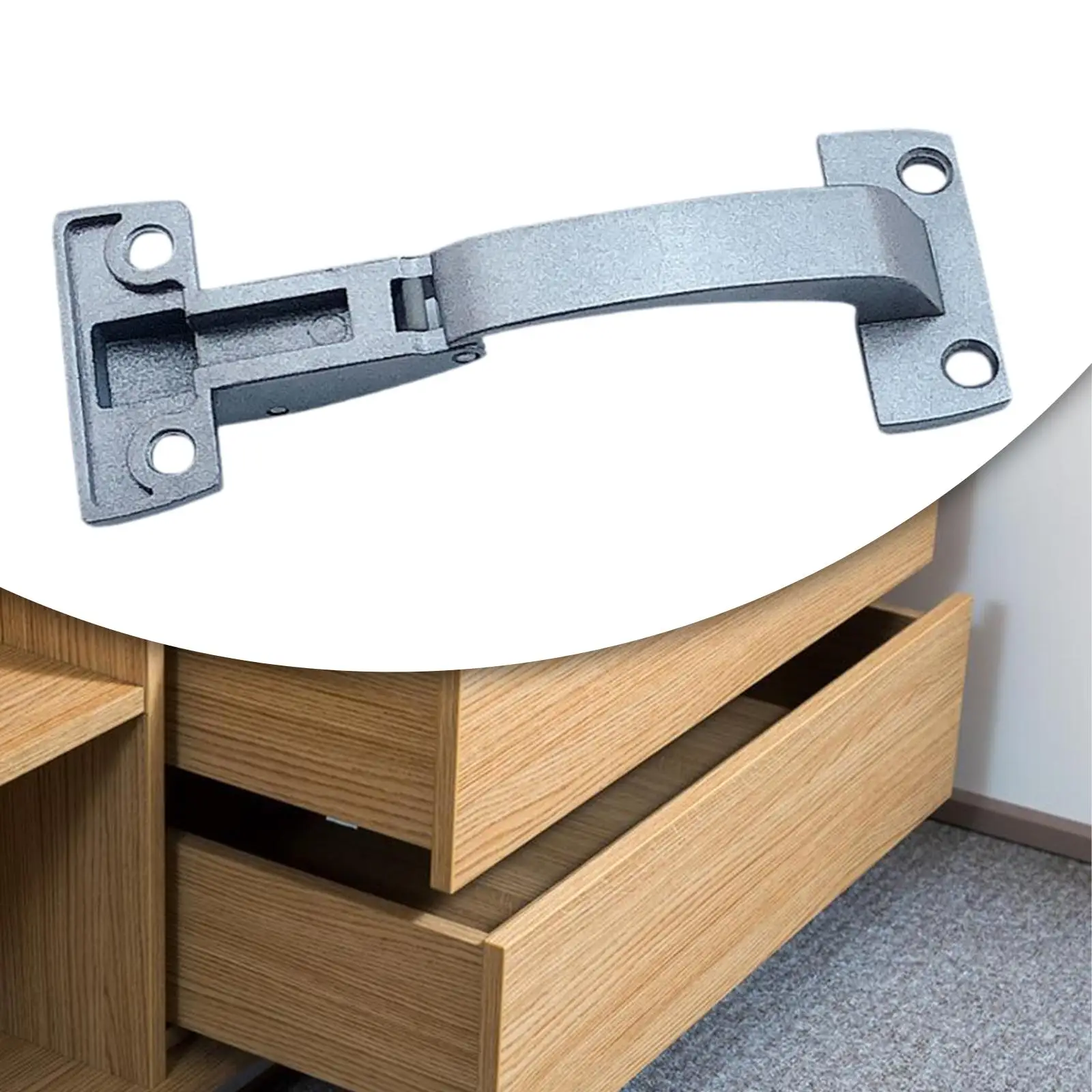 Cabinet Folding Hinge Practical Heavy Duty Furniture Cupboard Door Hinge for Bookcase Home Cupboard Fold Door Kitchen Cabinet