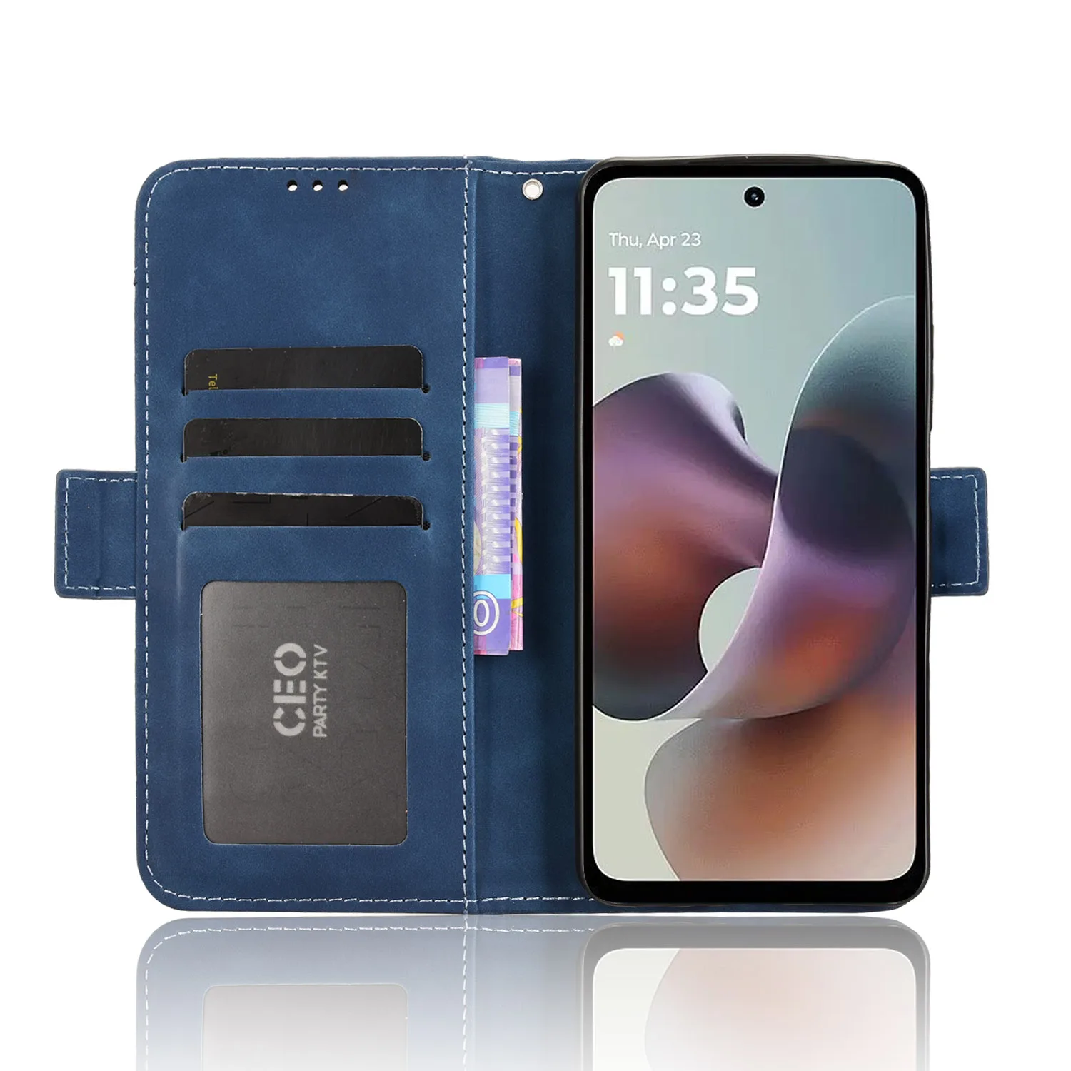 

Leather Case For MOTO G24 G35 G45 G55 G56 G66J G66Y G75 5G Strong Magnet Case Flip Magnetic Wallet Flip Cover