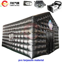 5m/6m/7m/8m Waterproof Inflatable Nightclub Tent Disco Bar Cube Tent with Disco Light N Fog for Party Events