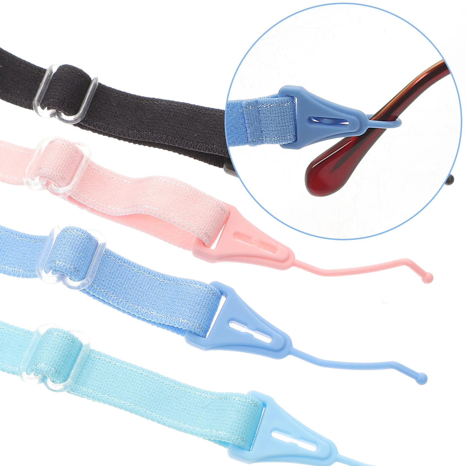 

4pcs Eyeglasses Anti-Loss Strap Non-Slip Glasses Lanyard For Sports Outdoor Replaceable Glass Cord Retainer Protective Eyewear