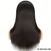 Straight 4X4 HD Lace Closure Wigs Human Hair For Women 4X4 Transparent Lace Front Wig Pre Plucked With Baby Hair Free Part Black Color Daily Use Party Event Music Festival Birthday Gifts 7