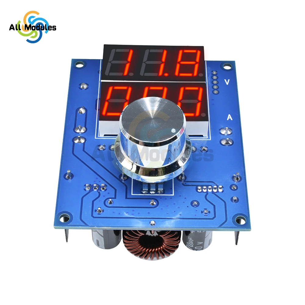 XL4016 5-36V to 1.3-32V DC-DC Digital Voltage Regulator Buck Step Down Power Supply Module Over Temperature Protection