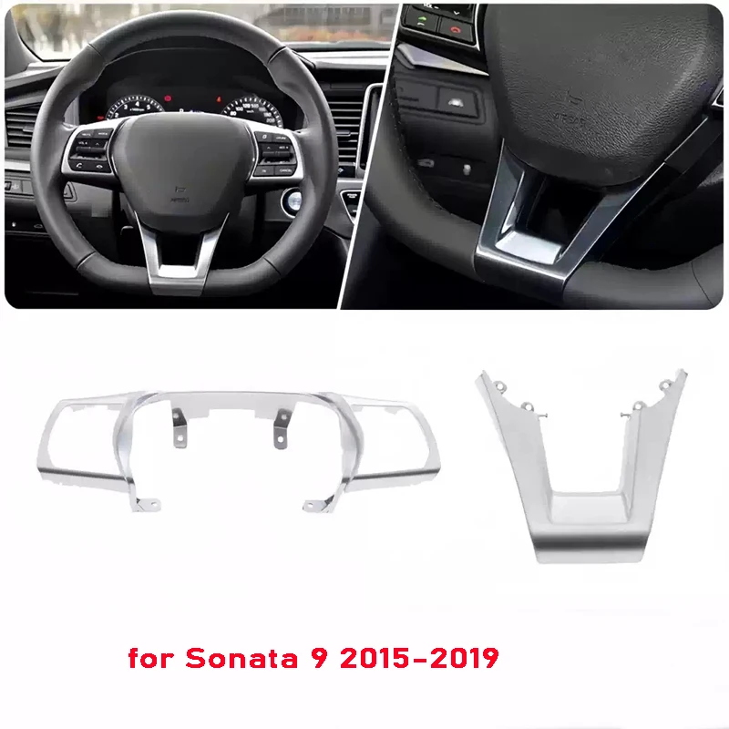

Car accessories cruise control button frame for Hyundai Sonata 9 2015-2019 multifunctional steering wheel bracket