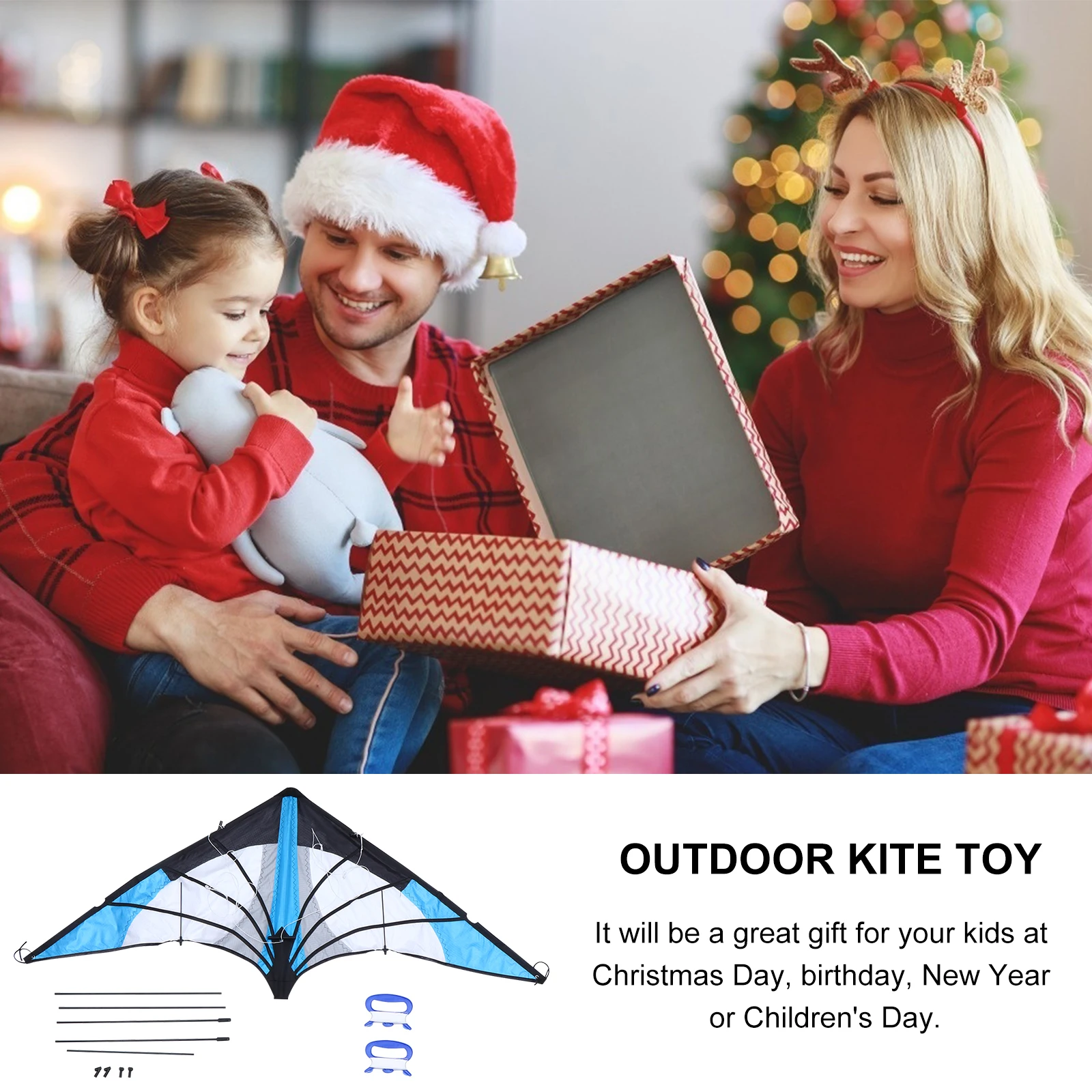 

Double-Line Triangle Shaped Kite Colorful Easy to Fly Outdoor Kite for Kids Outdoor Entertainment Flying