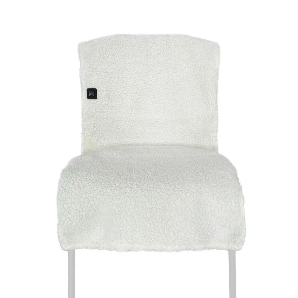 Chair Pad Electric Warming Chair Cushion with 3-level Temperature Control Usb Rechargeable Thick Fleece Pad Overheating