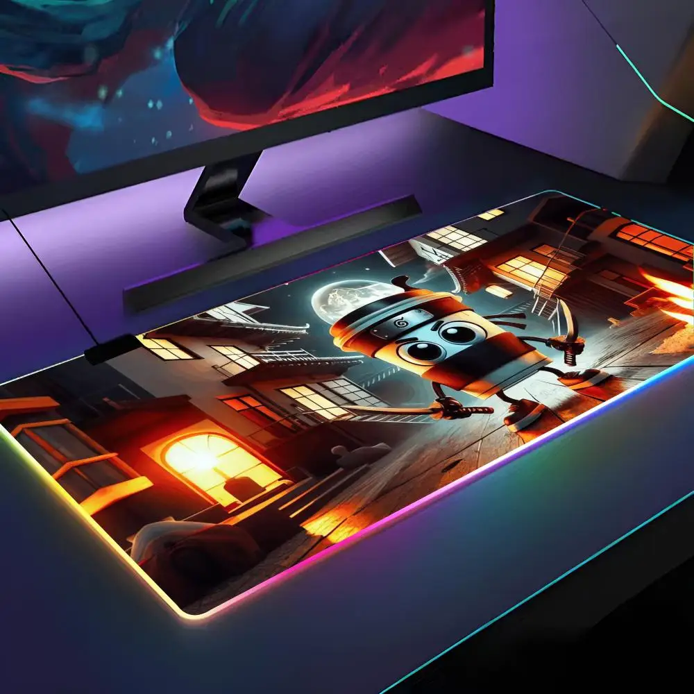 

Итальянский коврик для мыши Brainrot Tung Tung Sahur с RGB подсветкой, коврик для мыши для ноутбука, коврик для мыши для ноутбука, геймера, компьютерный стол, игровые аксессуары