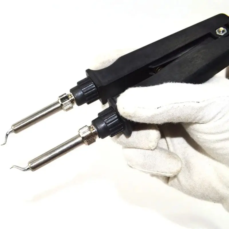 Electric Soldering Iron Welding Iron Pen for Soldering/Desoldering Surface Mount Devices，Tweezer Style Soldering Iron for SMD