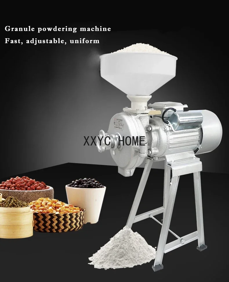 Electric Grain Mill Grinder Commercial Grinding Machine for Corn Spice Herb Coffee Dry Grain Soybean Bean Crusher Pulverizer