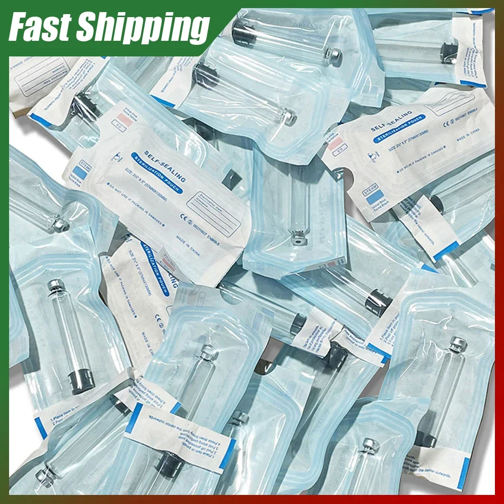 10/20/30/40/50pcs Sterile Independent Packaging Insulin Cartridges Cassette Bottle 3ml Disposable Insulin Injection Pen Sleeve