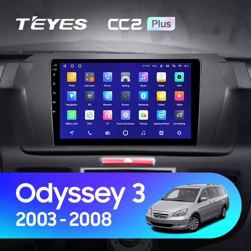 TEYES CC2 Plus For Honda Odyssey 3 RL3 RL4 2003 - 2008 Car Radio Multimedia Video Player Navigation GPS Android No 2din 2 din dvd