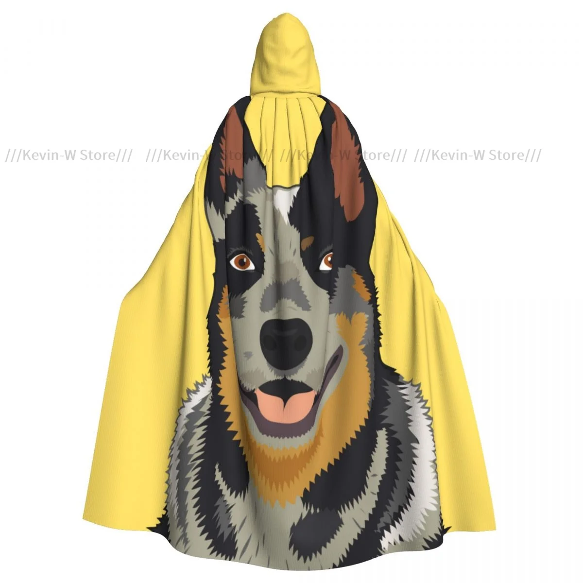 Unisex Witch Party Reversible Hooded Adult Vampires Cape Cloak Australian Cattle Dog