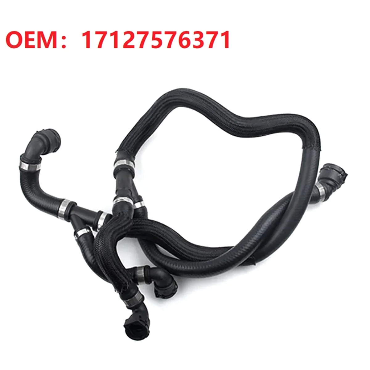 Engine Expansion Tank Radiator Hose Rubber Water Coolant Pipe for BMW E70 E71 X5 X6 35IX 40IX 17127576371