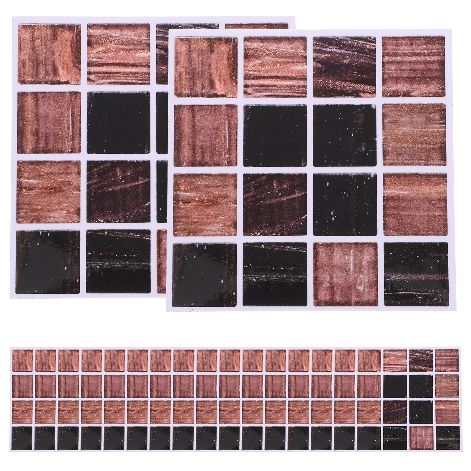

30Pcs Peel and Stick Waterproof Tile Backsplash Wall Stickers Self Adhesive Mosaic Tiles for Kitchen Bathroom Wall Decor
