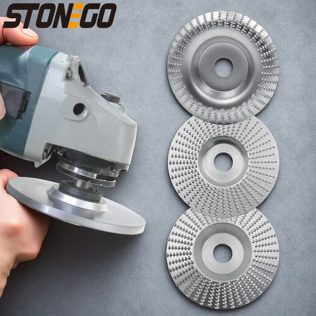 

Wood Grinding Wheel Disc Angle Grinder Sanding Carving Steel Curved Flat Beveled Grinding Tools