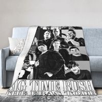 Big Time Rush band Eras Tour Accessories Blanket Ultra-Soft Flannel Throw Blanket Relax Rug Piece