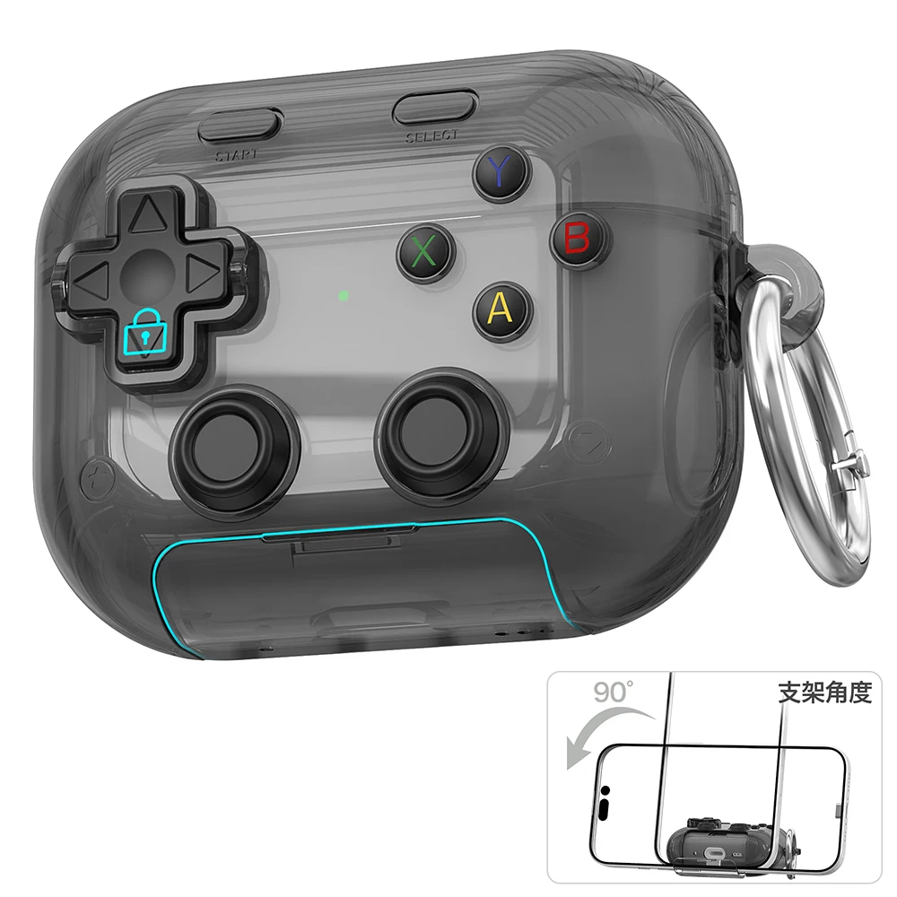 For AirPods Pro 3 Case Creative Stand Holder Gaming Headphone Cover For AirPods Pro 2 2nd Pro3 Pro2 4 Pro Cases Sleeve With Hook - view 2