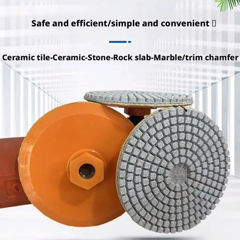 80/100mm Ceramic Tile Edge Grinding Disc M14 Thread Dry For Ceramic Tile Edge Grinding Disc Polishing Wheel Power Tool