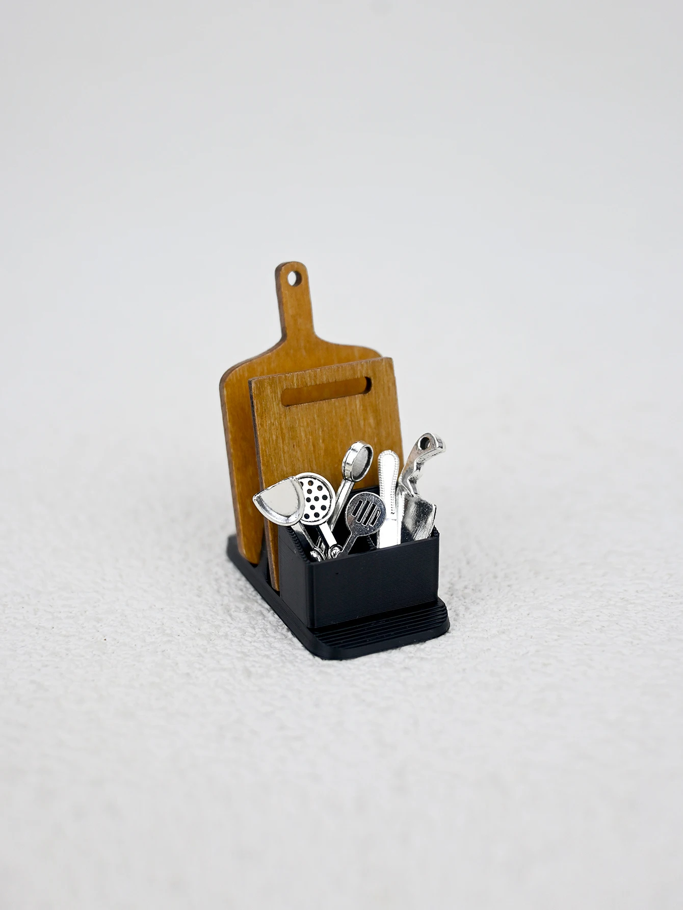 Ein Miniatur-Küchenutensilien-Aufbewahrungsset, Szenendekoration, 1/6, 1/12 Puppenhaus-Modellhaus-Zubehör, Dekoration, Fotografie-Requisiten, Mikrolandschaftsdekoration, Miniaturdekoration, kleine Geschenke, Werbegeschenke, Wohndekoartikel – Detail 2
