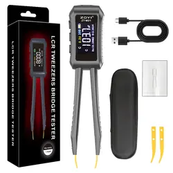 ZOYI ZT-MD1 Digital Smart Tweezer LCR SMD ESR Tester Resistance Capacitance Inductance Continuity Diode Test Measurement Tools