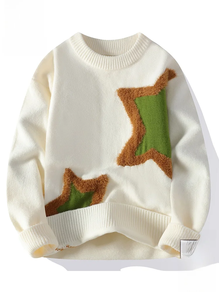 

PaulFrank Lazy Sle Men's Knitted Sweater Autumn New Faion Brand Design Loose Warm Knitwear Big Mouth Monkey Casual Wear