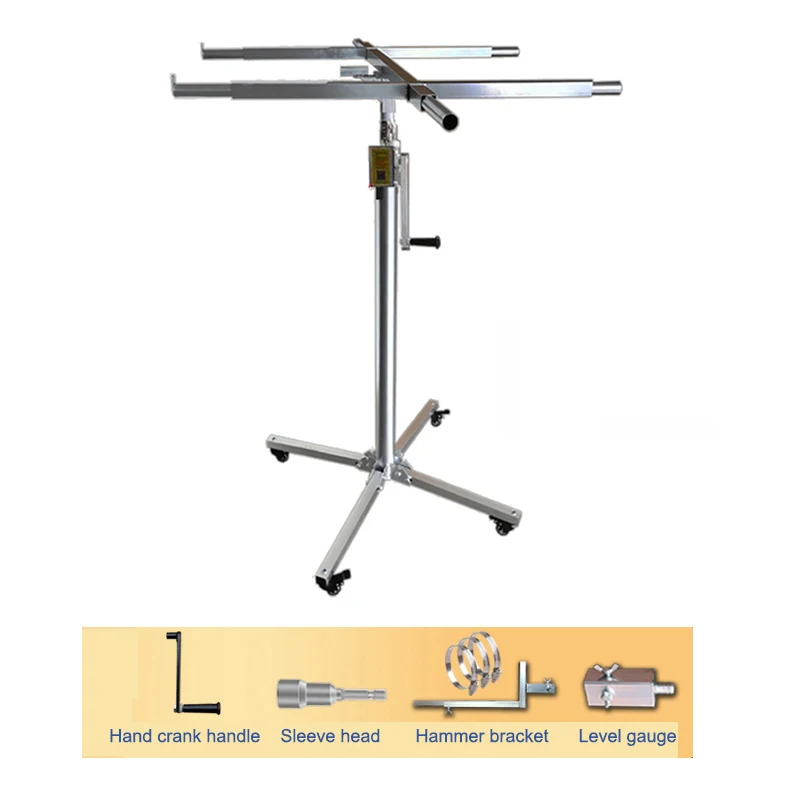 Imagem -02 - Manual Multi-function Gypsum Board Lift Teto Artefato Ferramenta de Aço Inoxidável Decoração Manual 3.7m em 1