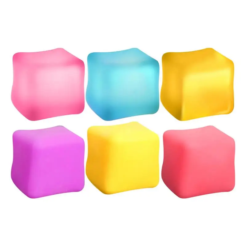 

Ice Cube Squeeze Ball Ice Cube Flexible Sensory Toys 3CPS Finger Exercise Toy Classroom Rewards Party Favor Portable Relaxing To