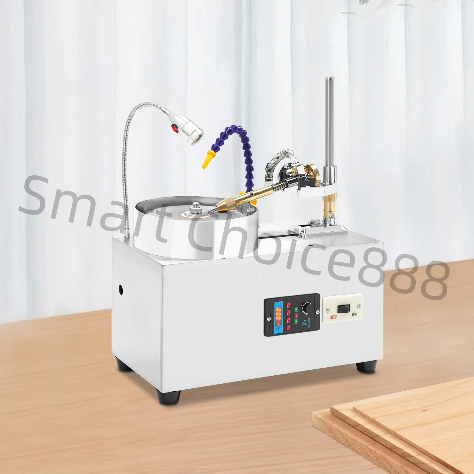 

Gem Faceting Machine 180W Jade Grinding Polishing Machine 0-2800RPM Adjustable Rotating Speed Rock Jewel Angle Polisher