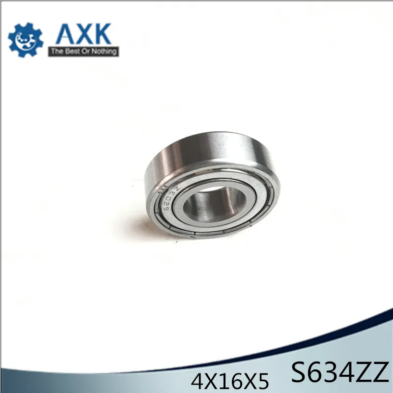 S634ZZ 634ZZ 634RS Bearing 4*16*5 mm ( 10 Pcs ) ABEC-1 Grade S634ZZ 634RS  634 Z Stainless Steel Miniature S634 ZZ Ball Bearings