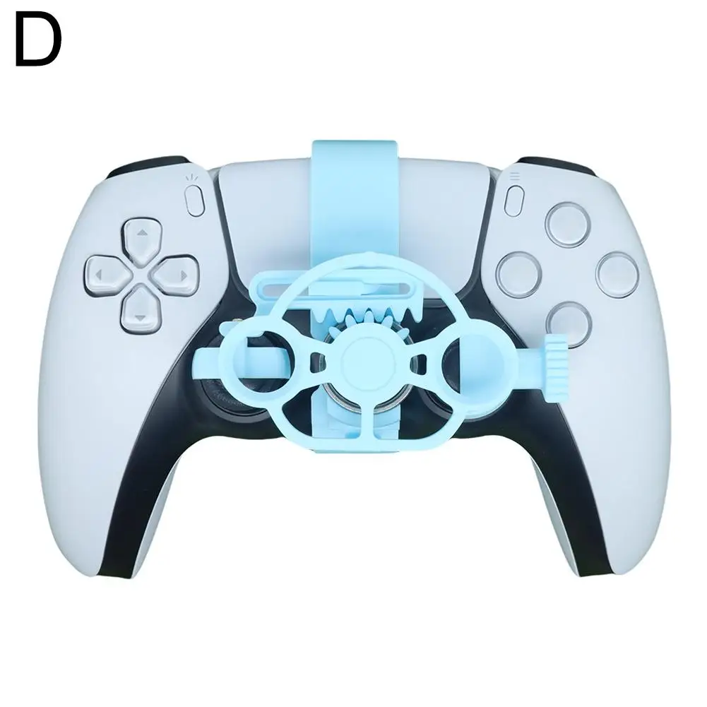 Dla PS5 Enhanced Gaming Racing Wheel Colorful 3d Printed Mini Steering Wheel Dla Ps5 Controller Simulates Car Steering Whee P7o6