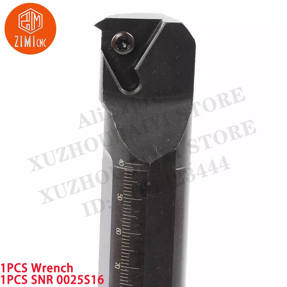1PCS SNR 0025S16 Suporte de barra de mandrilar para torneamento de rosca Para inserto de carboneto de rosca 16IR Torno de metal CNC mecânico ferramentas de corte