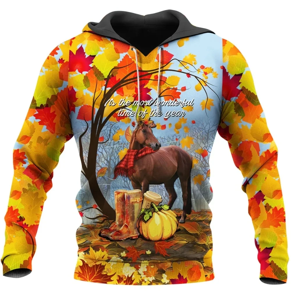 yk2Newest Funny Beautiful Rodeo Horse Lover 3D Printed Men's Hoodie Autumn Unisex  Hoodies Casual Sportswear