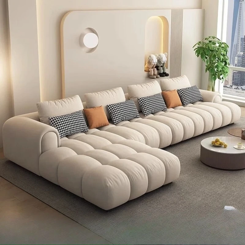 

Sofa living room modern simple medium and small apartment puffs Guangdong Foshan furniture